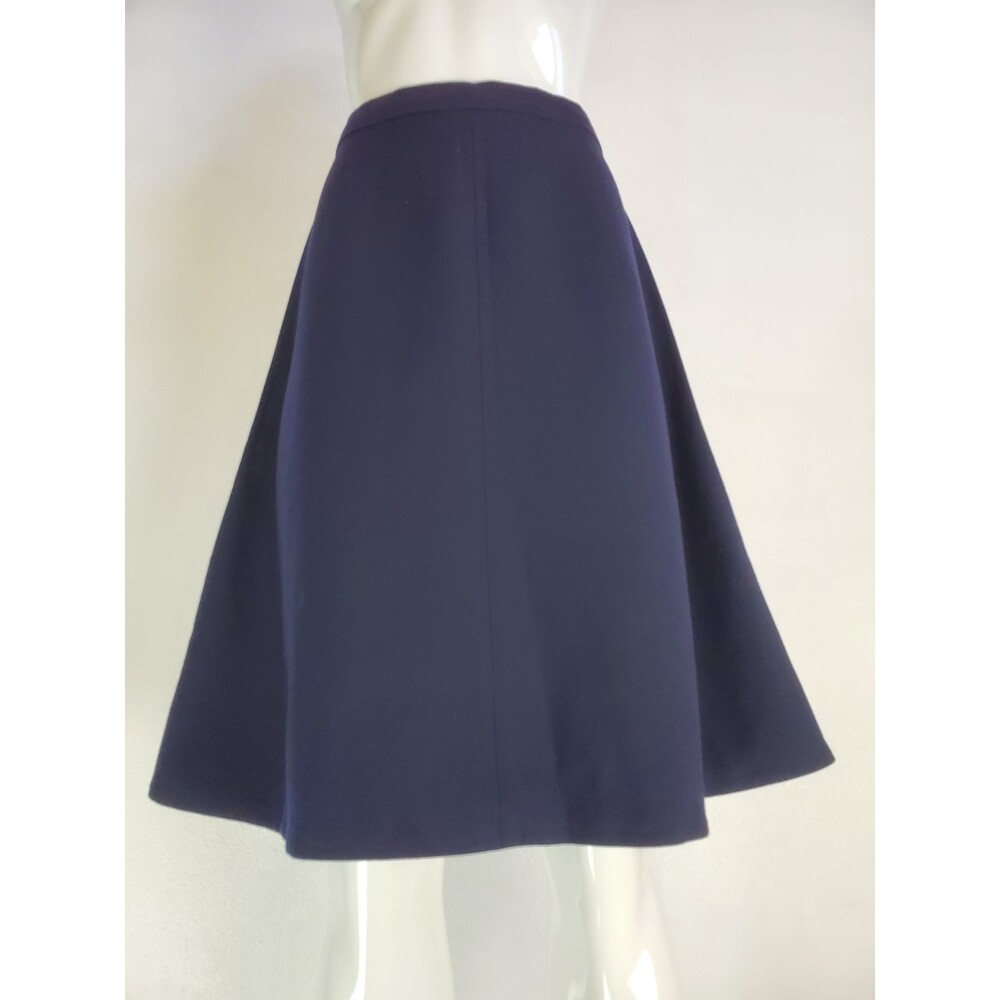 Vintage 70's Navy Wool Skirt